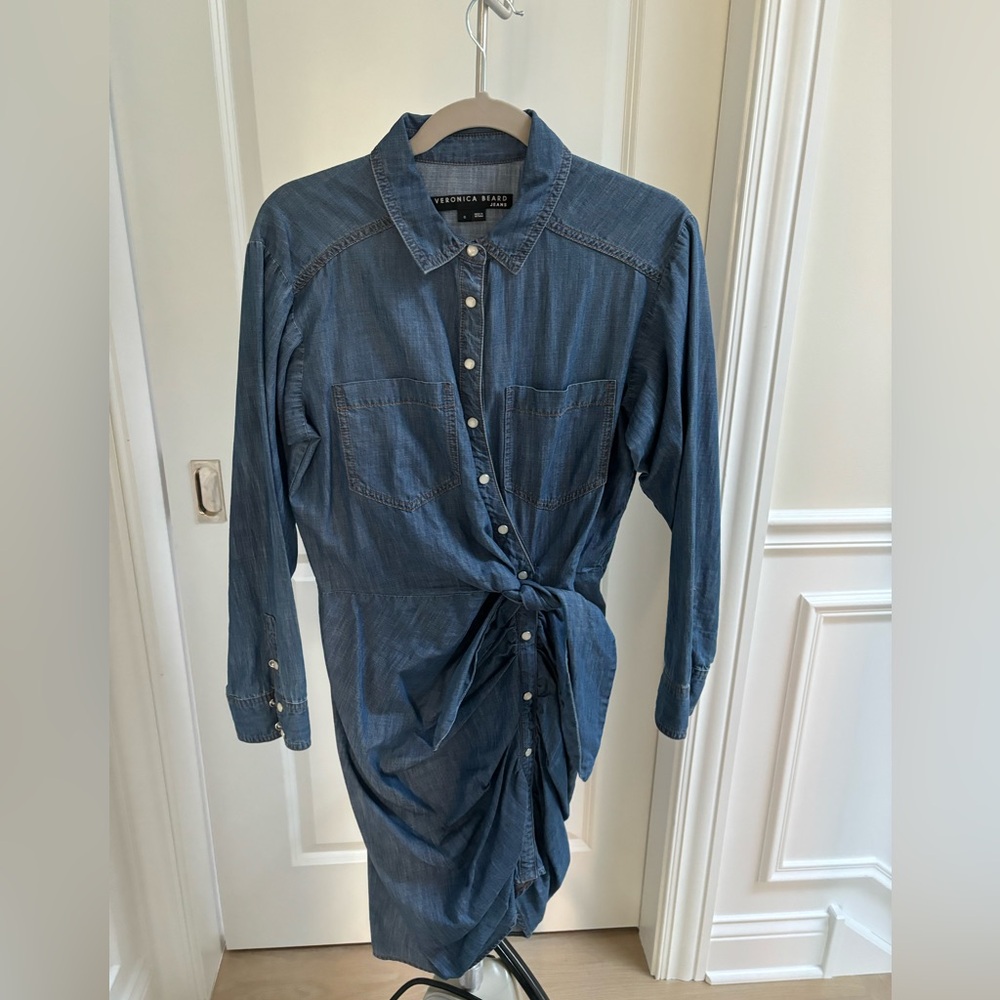 Veronica Beard Chambray Shirtdress - Size 6